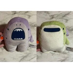 NWT Bundle of 2 Samezu “Jaggy” & “Jinbe” 6.5” Pastel Shark Plushes